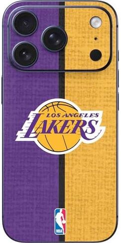 Skinit Decal Phone Skin Compatible with iPhone 17 Pro - Officially Licensed NBA Los Angeles Lakers Distressed Design in Saudi Arabia