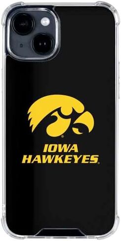حافظة هاتف Skinit الشفافة متوافقة مع iPhone 15 Plus - تصميم مرخص رسميًا من جامعة Iowa Hawkeyes in Saudi Arabia