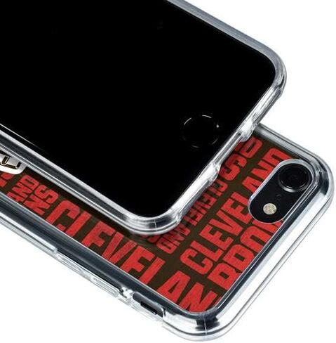 Skinit Clear Phone Case Compatible with iPhone SE (2nd & 3rd Gen) - Officially Licensed NFL Cleveland Browns - Blast Design in Saudi Arabia