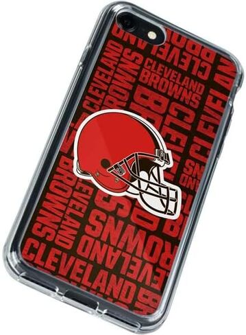 Skinit Clear Phone Case Compatible with iPhone SE (2nd & 3rd Gen) - Officially Licensed NFL Cleveland Browns - Blast Design in Saudi Arabia