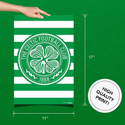 Desert Cactus Celtic FC Poster Scottish Bhoys Celts Football Soccer 11 x 17 Inch Room Office Décor Decoration Official Fan Gear (11x17 inch,Version D) in Saudi Arabia