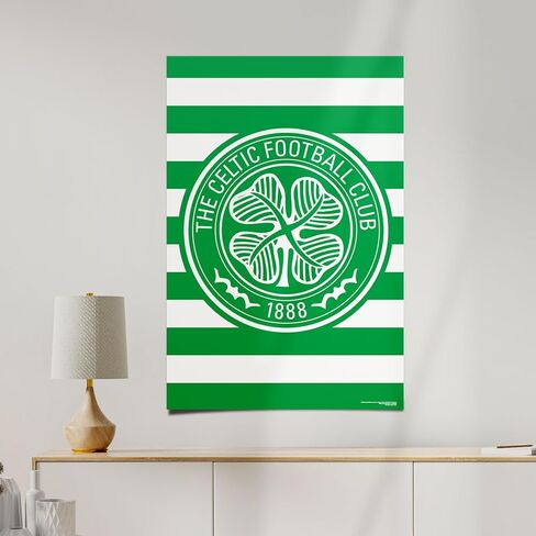 Desert Cactus Celtic FC Poster Scottish Bhoys Celts Football Soccer 11 x 17 Inch Room Office Décor Decoration Official Fan Gear (11x17 inch,Version D) in Saudi Arabia