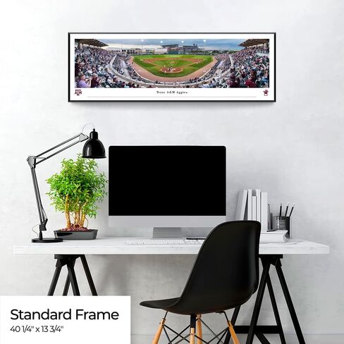 Texas A&M Baseball - 41.5x15-inch Single Mat, Select Framed Picture by Blakeway Panoramas in Saudi Arabia