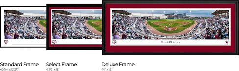 Texas A&M Baseball - 41.5x15-inch Single Mat, Select Framed Picture by Blakeway Panoramas in Saudi Arabia