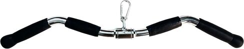 Strength-Enhancing Wide Grip LAT Pull Down Bar, Curl Pulldown Attachment - Gym Equipment with Rubber Handles for Comfortable Strength Workouts, Ideal LAT Bar Cable Machine Attachment in Kuwait