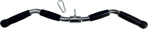 Strength-Enhancing Wide Grip LAT Pull Down Bar, Curl Pulldown Attachment - Gym Equipment with Rubber Handles for Comfortable Strength Workouts, Ideal LAT Bar Cable Machine Attachment in Kuwait