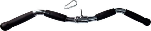 Strength-Enhancing Wide Grip LAT Pull Down Bar, Curl Pulldown Attachment - Gym Equipment with Rubber Handles for Comfortable Strength Workouts, Ideal LAT Bar Cable Machine Attachment in Kuwait