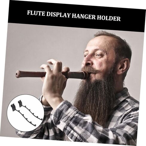 2 قطعة رف عرض الناي مجموعة قابل للتعديل الأخدود مجلس الناي شماعات وحامل قوي الحائط حامل لآلات الموسيقى in Kuwait