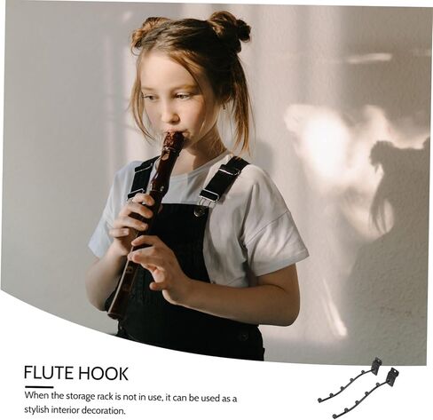 2 قطعة رف عرض الناي مجموعة قابل للتعديل الأخدود مجلس الناي شماعات وحامل قوي الحائط حامل لآلات الموسيقى in Kuwait