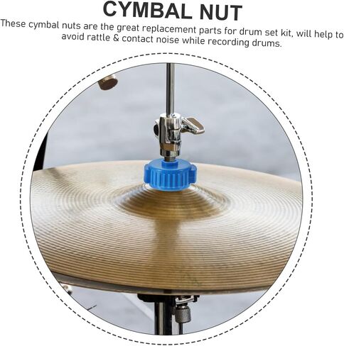 ibasenice 5pcs Quick Release Nuts for Drum Cymbals Easy Installation Cymbal Accessories Replacement Parts for Drum Kit in Saudi Arabia