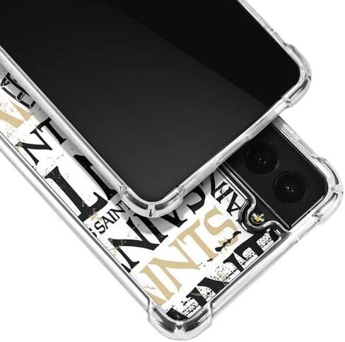 Skinit Clear Phone Case Compatible with Galaxy S22 Plus - Officially Licensed NFL New Orleans Saints - Blast Design in Saudi Arabia