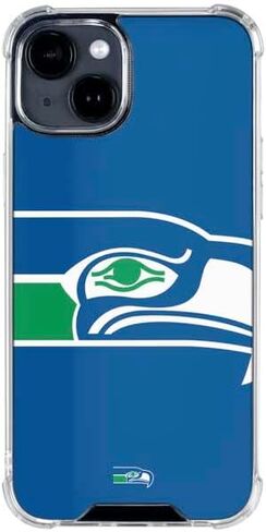 Skinit Clear Phone Case Compatible with iPhone 14 - Officially Licensed NFL Seattle Seahawks Retro Logo Design in Saudi Arabia