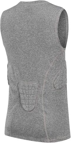 TUOY Youth Padded Compression Shirts Chest Rib Protector for Football Paintball Baseball in Saudi Arabia