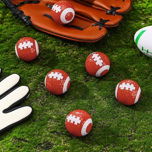 6 عبوات من كرات الجولف لكرة القدم، كرات جولف مضحكة مبتكرة للرجال والنساء ومحبي لاعبي الجولف، تصميم رائع لكرة القدم هدايا عيد ميلاد للأب، ملحقات الجولف للعب والتمرين، أحمر ساطع in Kuwait