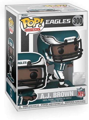 كرة قدم بوب: إيجلز - شخصية الفينيل البني AJ متضمنة مع واقي صندوق متوافق مع Funko in Saudi Arabia