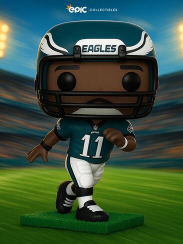 كرة قدم بوب: إيجلز - شخصية الفينيل البني AJ متضمنة مع واقي صندوق متوافق مع Funko in Saudi Arabia