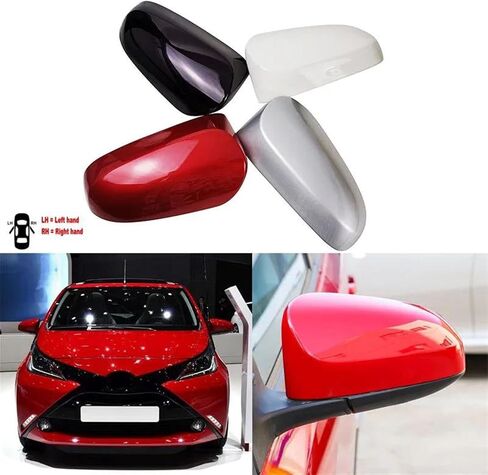 for Toyota for Aygo 2014 2015 2016 2017 2018 2019 2020 Car Rearview Mirror Shells Rearview Side Mirror Covers Reverse Mirror Housing in Saudi Arabia