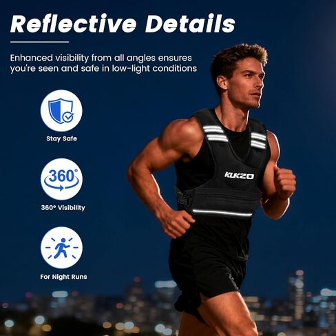 Adjustable Weighted Vest Woman Men, 6-12lb/12-18lb/20-32lb Weight Vest with 6 Ironsand Weights for Strength Training Rucking Running Walking Fitness Workout in Saudi Arabia