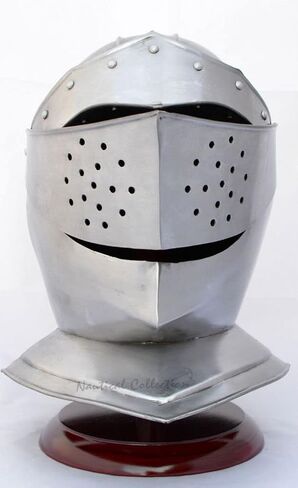 NAUTICAL COLLECTION Medieval Knight European Close Armor Helmet Replica Replica Halloween Role Play Gift in Kuwait