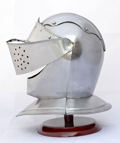 NAUTICAL COLLECTION Medieval Knight European Close Armor Helmet Replica Replica Halloween Role Play Gift in Kuwait