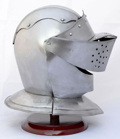 NAUTICAL COLLECTION Medieval Knight European Close Armor Helmet Replica Replica Halloween Role Play Gift in Kuwait