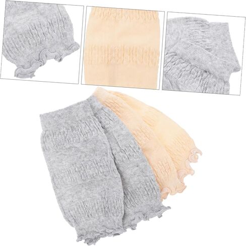 PartyKindom 2pairs Boy Girl Protective Knee Pads Breathable Lightweight Crawling Support for Boys Girls in Gray Skin Tone Comfortable for Active Play Suitable for Thighs in Saudi Arabia