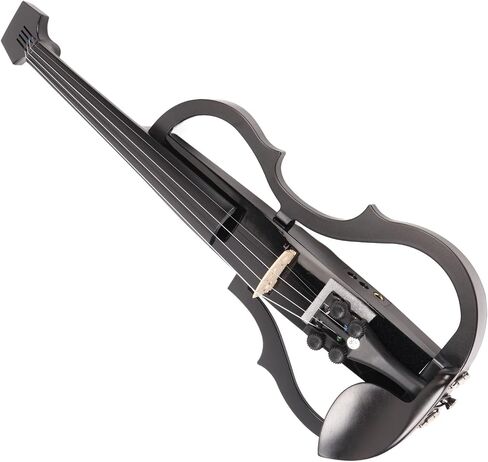4/4 Electric Silent Violin, Lightweight Electric Acoustic Violin Low Noise Playing High Sensitivity for Performance in Saudi Arabia