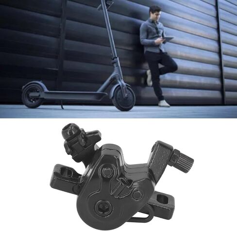 Focket Electric Scooter Disc Brake for Gotrax, Aluminum Alloy Electric Scooter Wheel Brake Caliper Disc Brake Caliper, Electric Scooter Brake Accessories Brake Device for Gotrax, Black in Saudi Arabia