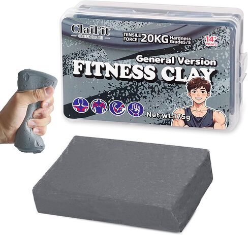 معجون تقوية قبضة اليد - معجون علاجي مقاوم 22 رطل و44 رطل لتمرين الأصابع، وتقوية عضلات الذراع وتخفيف التوتر - معجون للتمرين للبالغين وكبار السن in Kuwait