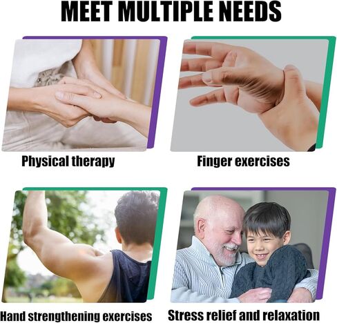 معجون تقوية قبضة اليد - معجون علاجي مقاوم 22 رطل و44 رطل لتمرين الأصابع، وتقوية عضلات الذراع وتخفيف التوتر - معجون للتمرين للبالغين وكبار السن in Kuwait