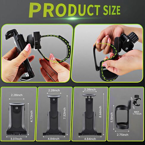 Handle Bar for Walking Pad Only, Walking Pad Bar with Phone Holder and Cup Holder, Adjustable Handrail Height from 30.7 to 39.37 Inch, Walking Pad 27.5'' Wide, Stable Design, Black in Saudi Arabia