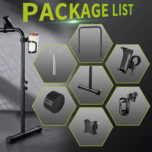 Handle Bar for Walking Pad Only, Walking Pad Bar with Phone Holder and Cup Holder, Adjustable Handrail Height from 30.7 to 39.37 Inch, Walking Pad 27.5'' Wide, Stable Design, Black in Saudi Arabia