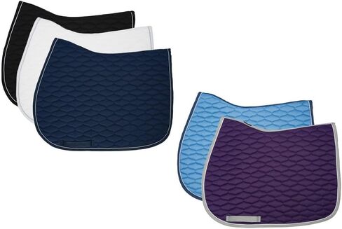 Schneiders Deluxe Quilted Contoured All Purpose Horse Saddle Pad | Wave Quilting & Wither Relief | 8mm Cushioning | Cotton/Poly Blend for Comfort & Style in Saudi Arabia