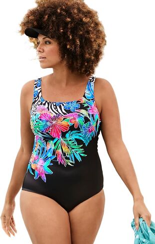 Swimsuits For All Women's Tank One Piece Swimsuit (Plus in Saudi Arabia