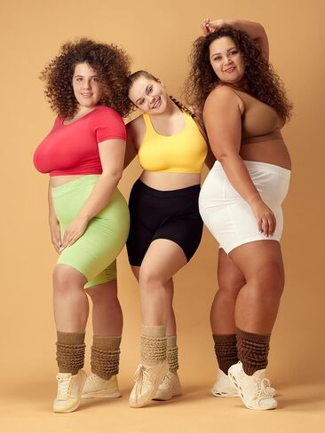 Janmercy 4 Pairs Slouch Socks for Women Bulk Stacked Boot 80s 90s Neon Slouch Knit Scrunchie Socks in Saudi Arabia