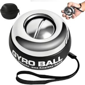 Vollmetal Gyroball Wrist Exerciser Ball Auto Start 5 Level Resistance Gyroscopic Forearm Trainer Arm Strengthening Arm Finger Wrist in Saudi Arabia