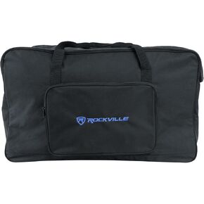 حقيبة مكبر صوت مبطنة من Rockville TB15 v2 لمكبرات صوت DJ PA مقاس 15 بوصة، حامل حامل، إسفنج سميك، مقاوم للمطر، مقابض مزدوجة، لمنسقي الأغاني والموسيقيين المتنقلين in Kuwait