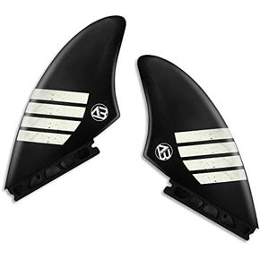 Surfboard Twin Keel Fins (2 Fins) Dual Tab Single Tab Sizes Nylon Plastic Fins for Longboard Surfboard Funboard in Kuwait