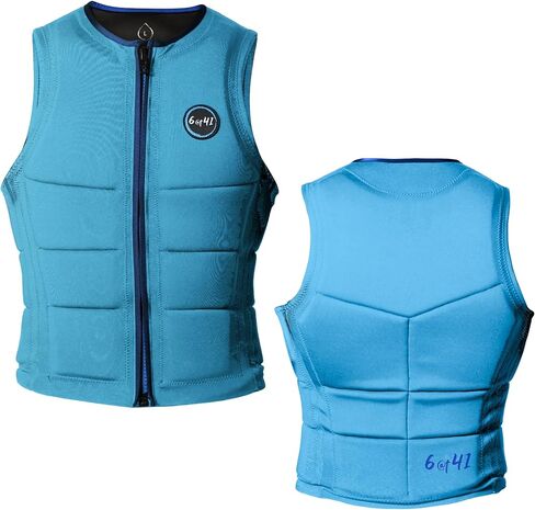 6@t41 Slalom Water Ski Competition Vest – Padded Life Jacket for Slalom & Trick Skiing with Maximum Movement Design, Jacket High-Performance Fit in Kuwait