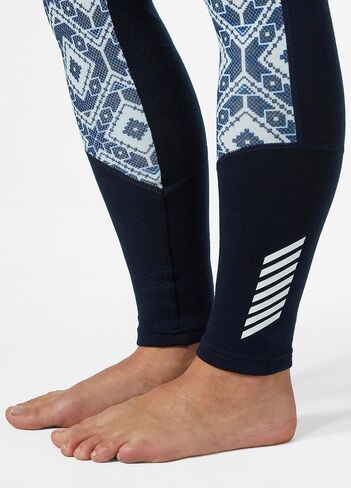 بنطال Helly-Hansen النسائي LIFA Merino متوسط ​​الوزن ذو طبقة أساسية برسومات جرافيكية in Kuwait