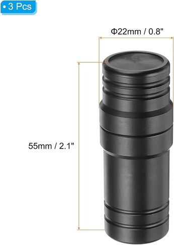 PATIKIL Pool Cue Joint Protector 5/16x18, 3 Pcs Plastic Billiard Cue Joint Protector Thread Cap Billiard Accessory, Black in Saudi Arabia