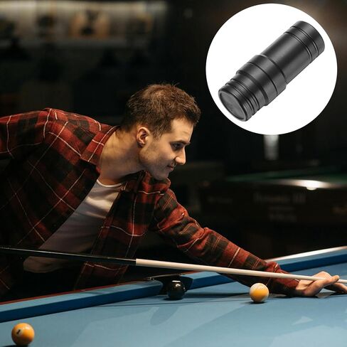 PATIKIL Pool Cue Joint Protector 5/16x18, 3 Pcs Plastic Billiard Cue Joint Protector Thread Cap Billiard Accessory, Black in Saudi Arabia