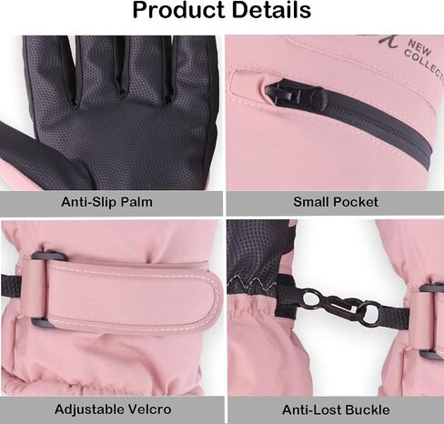 Winter Ski Snow Gloves Women Men Water-Repellent Snowboarding Gloves Touch Screen Snow Glove for Cold Weather in Saudi Arabia