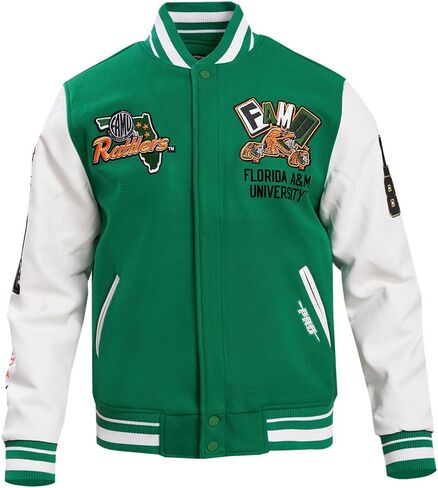 Pro Standard NCAA mens Mens College Campus Ransom Wool Varsity Jacket in Saudi Arabia