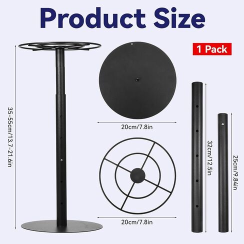 Tabletop Honor Display, Rotatable Medal Hangers Display, Adjustable Award Holder Stand for Marathon, Cheer, Baseball, Soccer, Heavy-Duty Metal Base with Quick Assembly Rack, 30+ Medals Capacity in Saudi Arabia