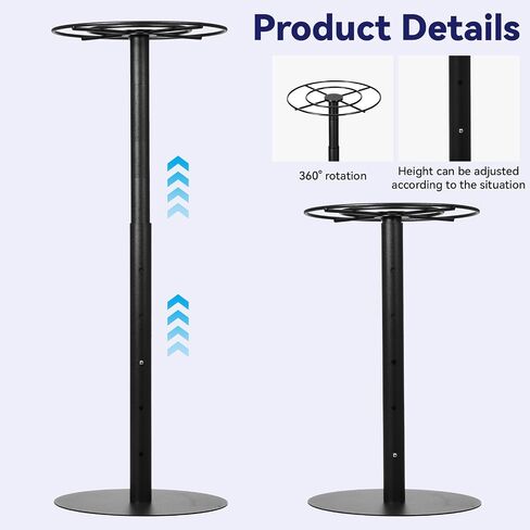 Tabletop Honor Display, Rotatable Medal Hangers Display, Adjustable Award Holder Stand for Marathon, Cheer, Baseball, Soccer, Heavy-Duty Metal Base with Quick Assembly Rack, 30+ Medals Capacity in Saudi Arabia