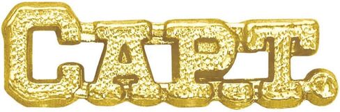 Gold Capt Chenille Lapel Pin in Saudi Arabia