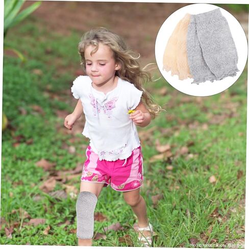 Baluue 2pairs Warm Leggings for Boys and Girls Breathable Kneecaps Pads Supportive Cushions for Sports Knee Pads for Work Crawling and Wrestling in Saudi Arabia