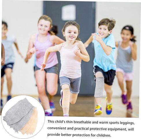 Baluue 2pairs Warm Leggings for Boys and Girls Breathable Kneecaps Pads Supportive Cushions for Sports Knee Pads for Work Crawling and Wrestling in Saudi Arabia