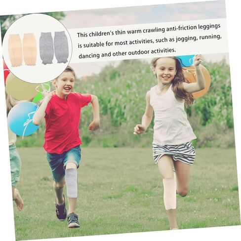 Baluue 2pairs Warm Leggings for Boys and Girls Breathable Kneecaps Pads Supportive Cushions for Sports Knee Pads for Work Crawling and Wrestling in Saudi Arabia